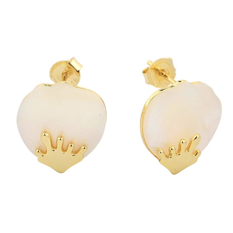 PLE07838 925 Sterling Silver MOP  Earring